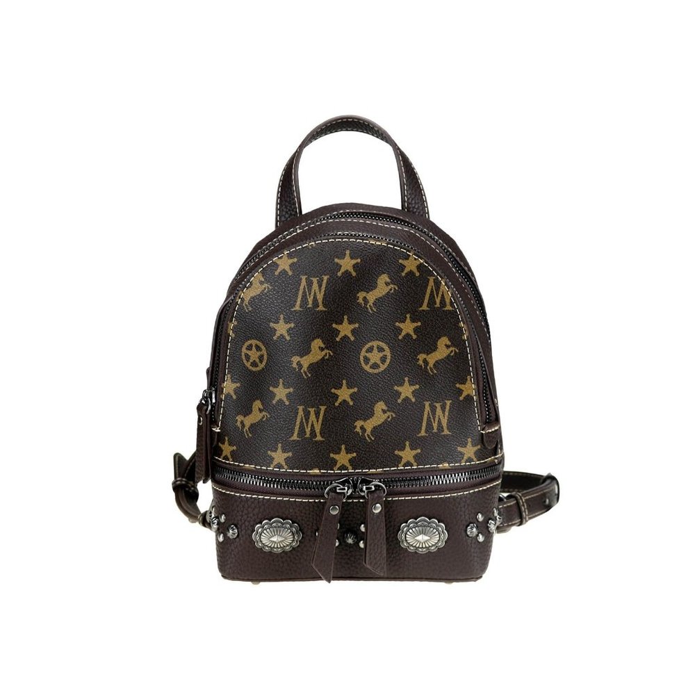 NWT Montana West Signature Monogram Mini Backpack